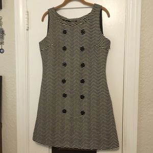 Ben Sherman Mod Retro Shift Chevron Dress